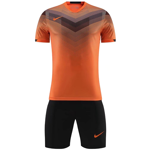 NK-907 Customize Team Orange Soccer Jersey Kit(Shirt+Short) - minejerseys