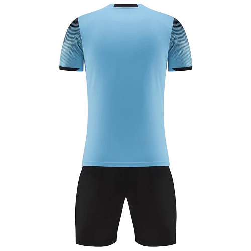 NK-907 Customize Team Blue Soccer Jersey Kit(Shirt+Short) - minejerseys