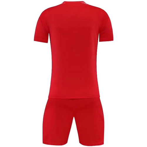 Customize Team Soccer Jersey Kit (Shirt+Short) Red - 720 - minejerseys