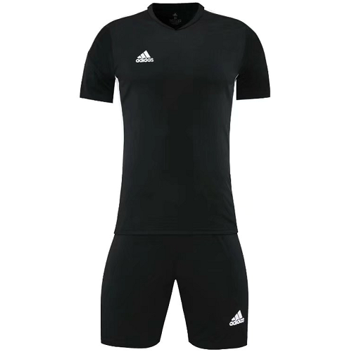 Customize Team Black Soccer Jersey Kit(Shirt+Short) 721 - minejerseys