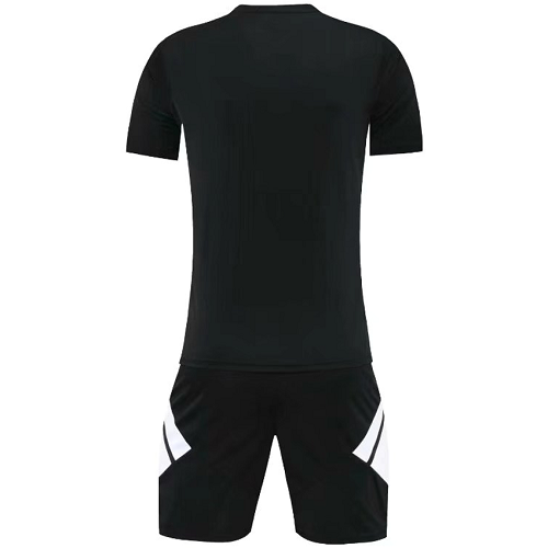Customize Team Black Soccer Jersey Kit(Shirt+Short) 721 - minejerseys