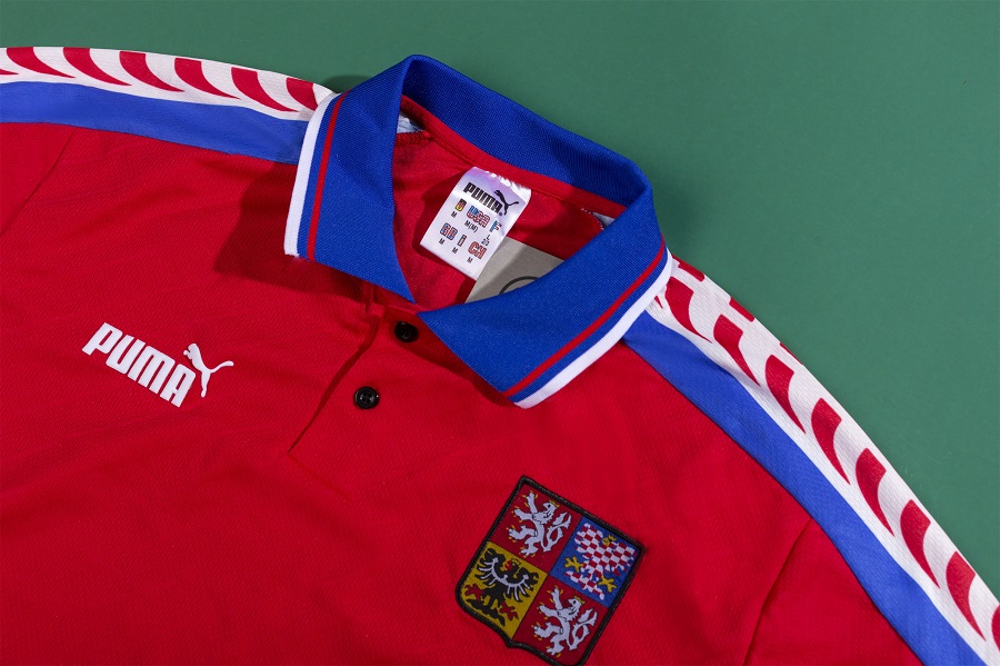 Poborsky #8 Czech Republic Home Jersey 1996/98 - minejerseys