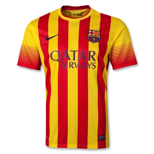 Messi #10 Retro Barcelona Away Jersey 2013/14 - minejerseys