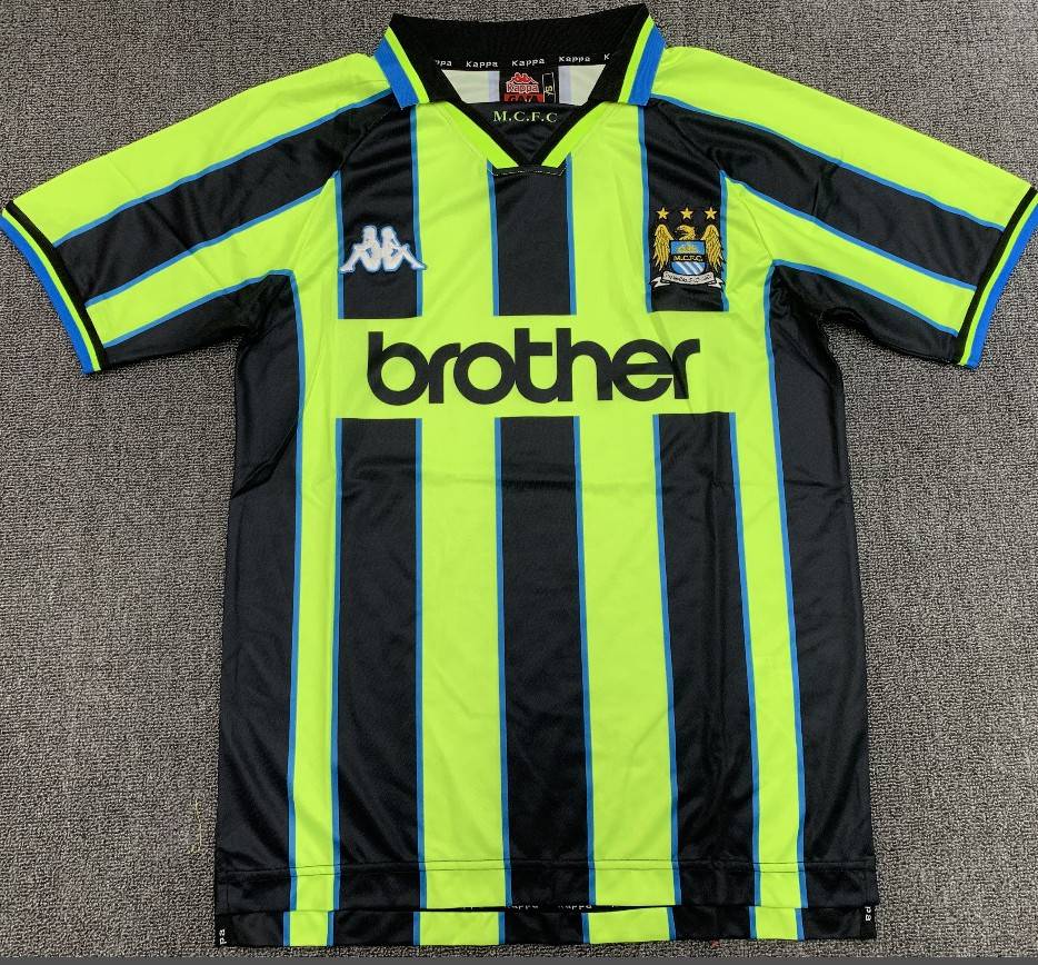Retro Manchester City Away Jersey 1998/99 - minejerseys