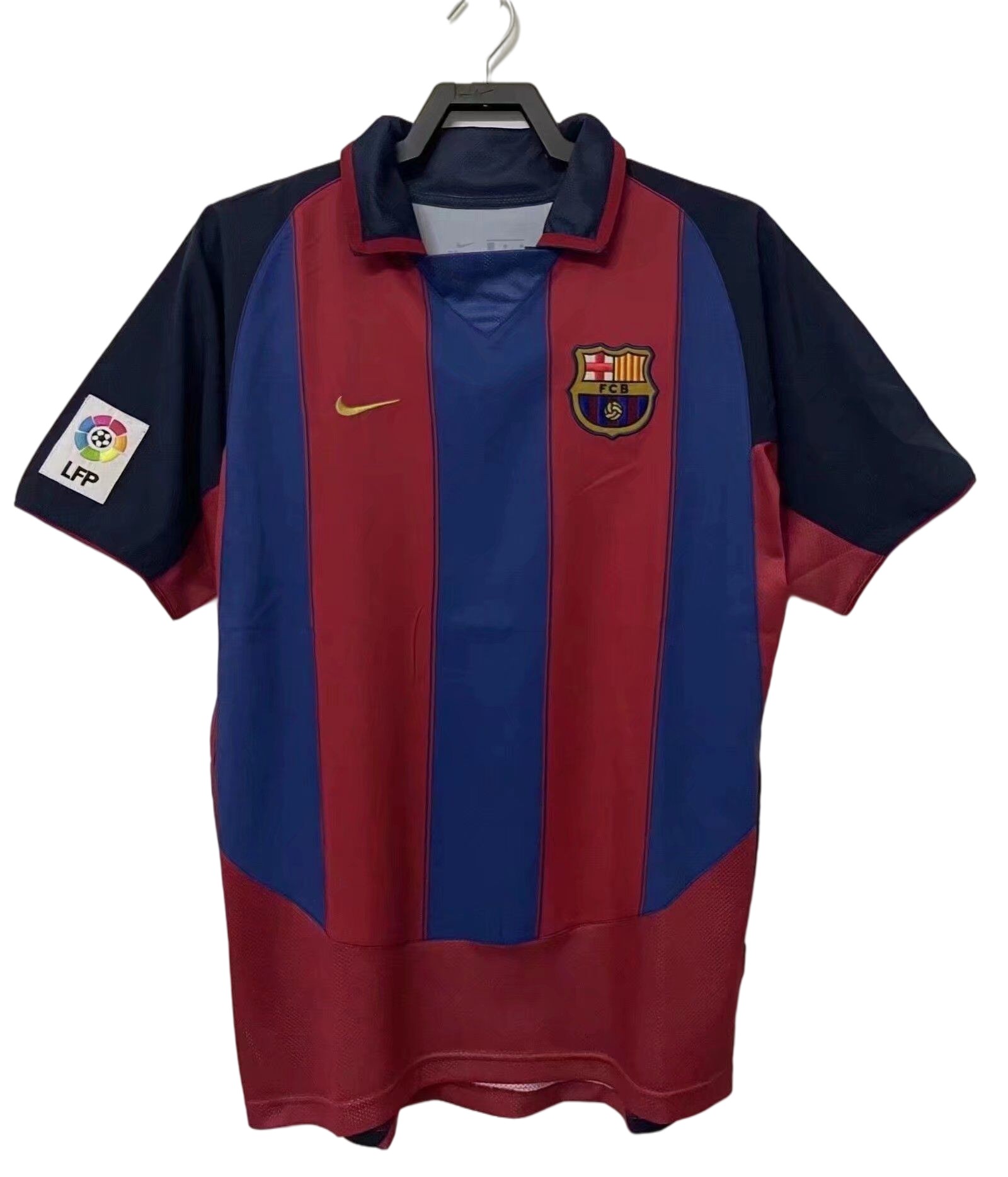 Ronaldinho #10 Retro Barcelona Home Jersey 2003/04 - minejerseys
