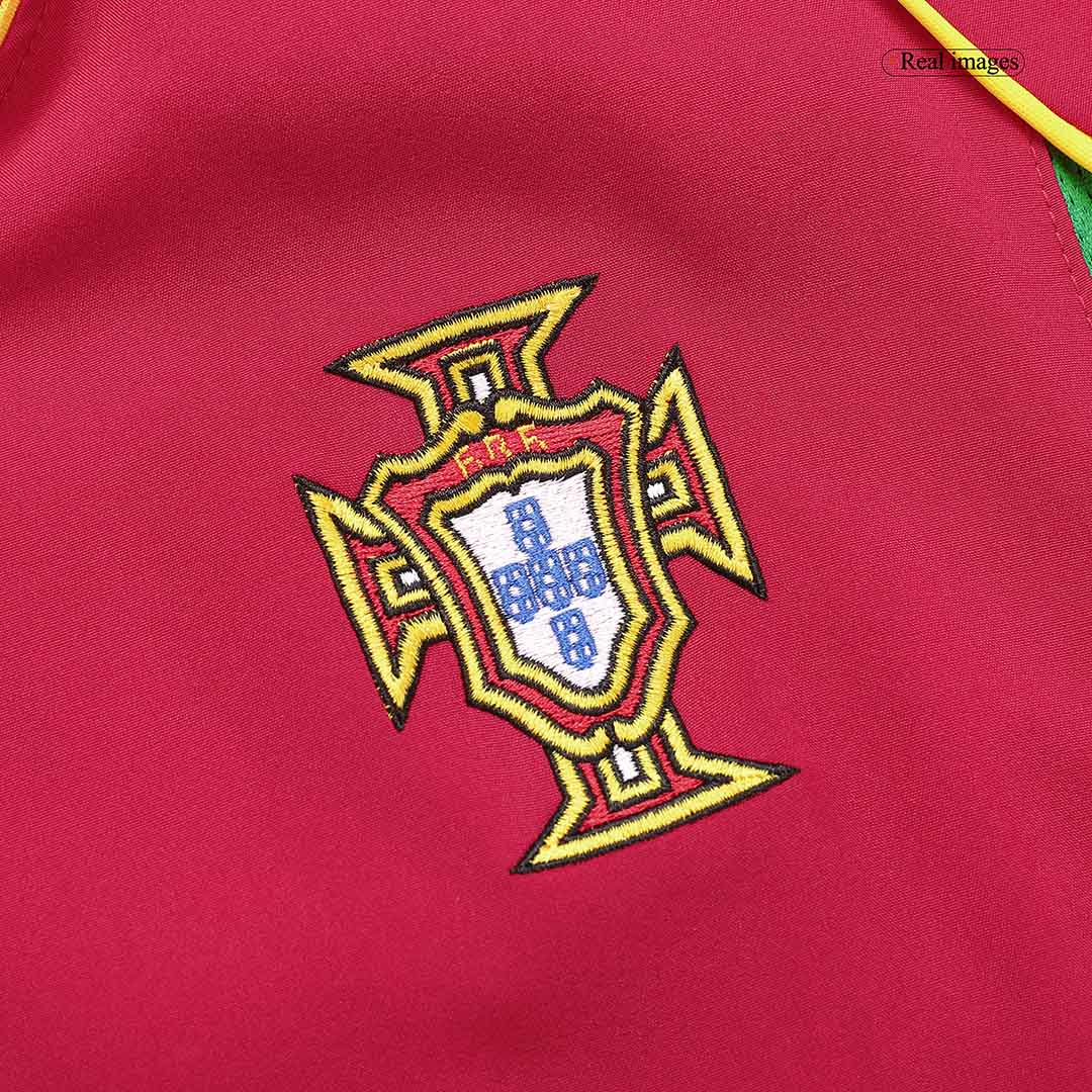 Figo #7 Retro Portugal Home Jersey World Cup 2002 - minejerseys