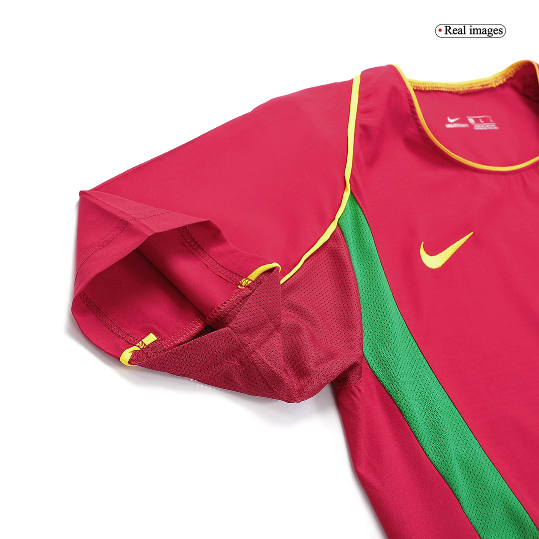 Figo #7 Retro Portugal Home Jersey World Cup 2002 - minejerseys