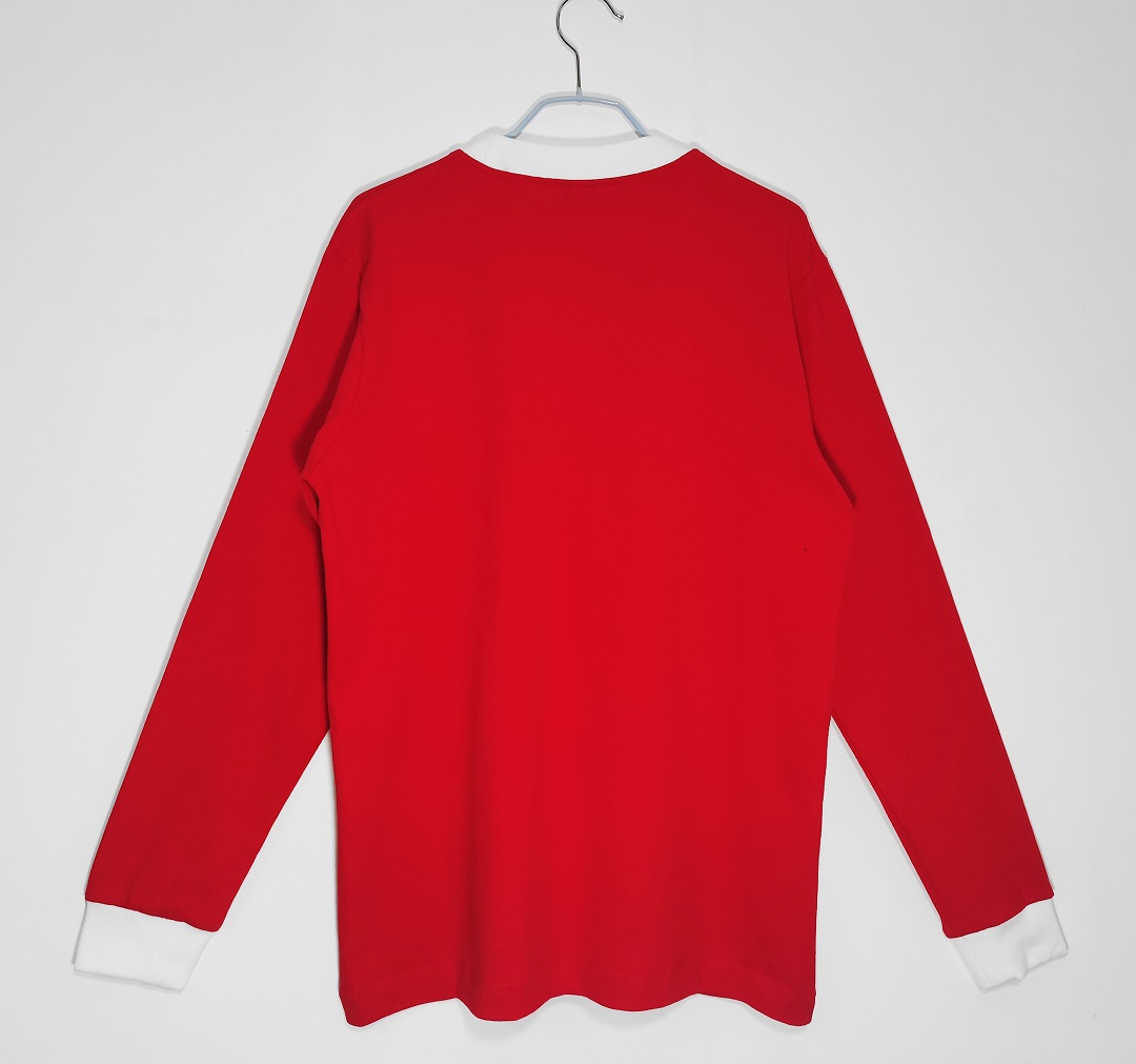Retro Manchester United FA Cup Final Long Sleeve Jersey 1963 - minejerseys