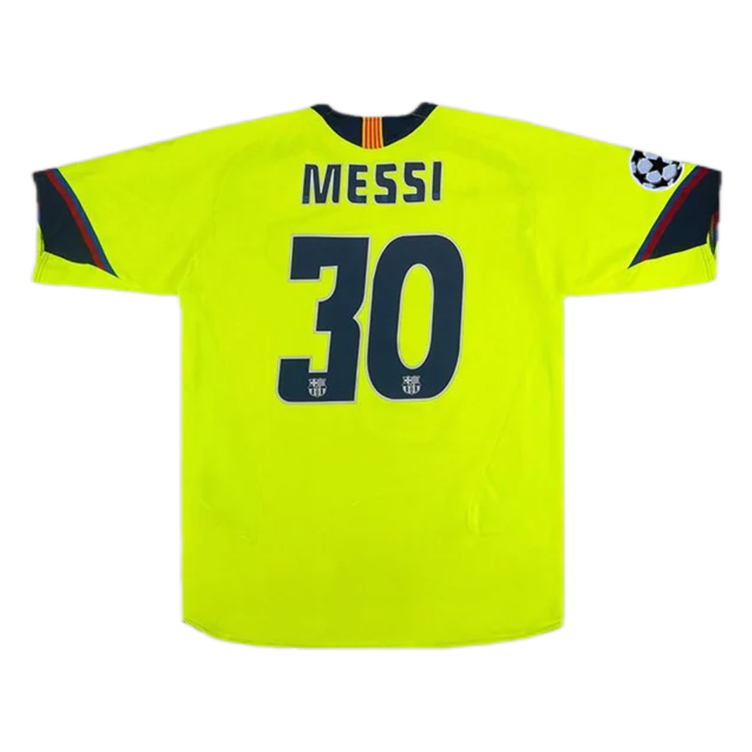 Messi #30 Retro Barcelona Away Jersey 2005/06 - minejerseys