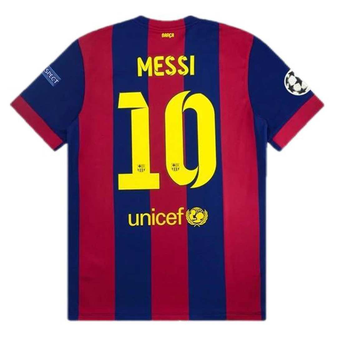 Messi #10 Retro Barcelona Home Jersey 2014/15 - minejerseys