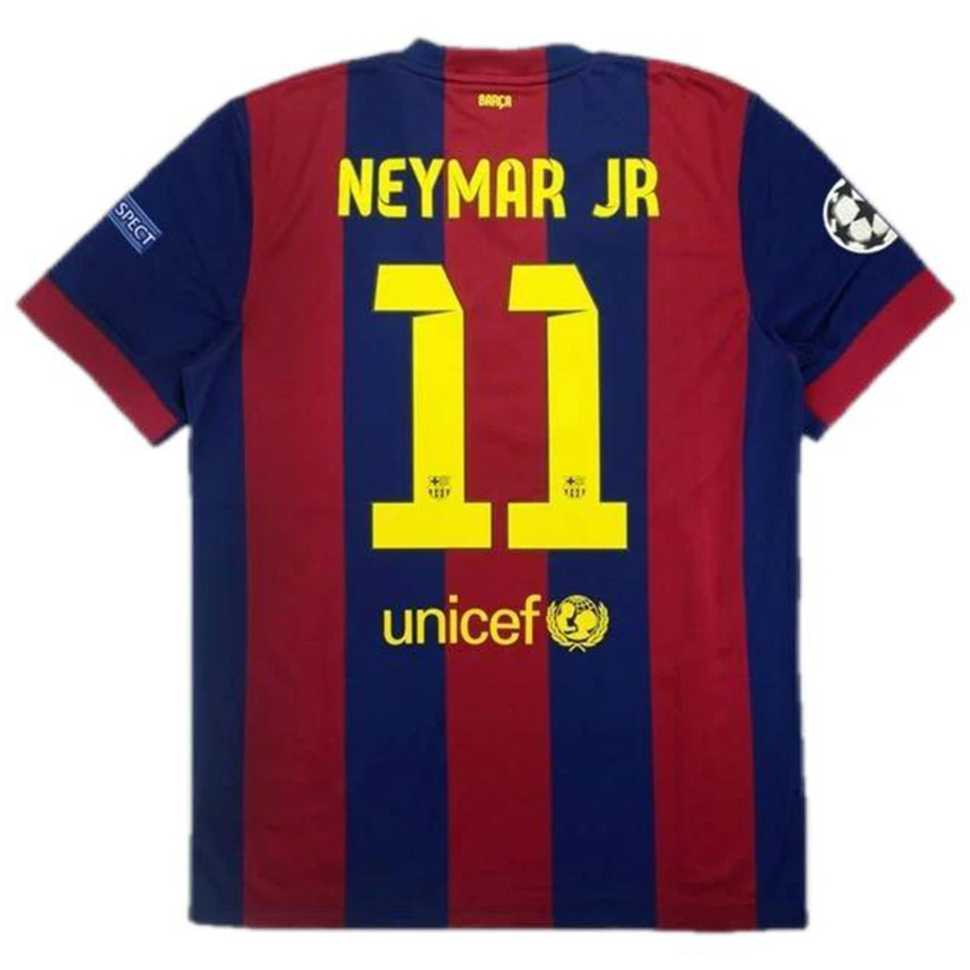 Neymar Jr #11 Retro Barcelona Home Jersey 2014/15 - minejerseys