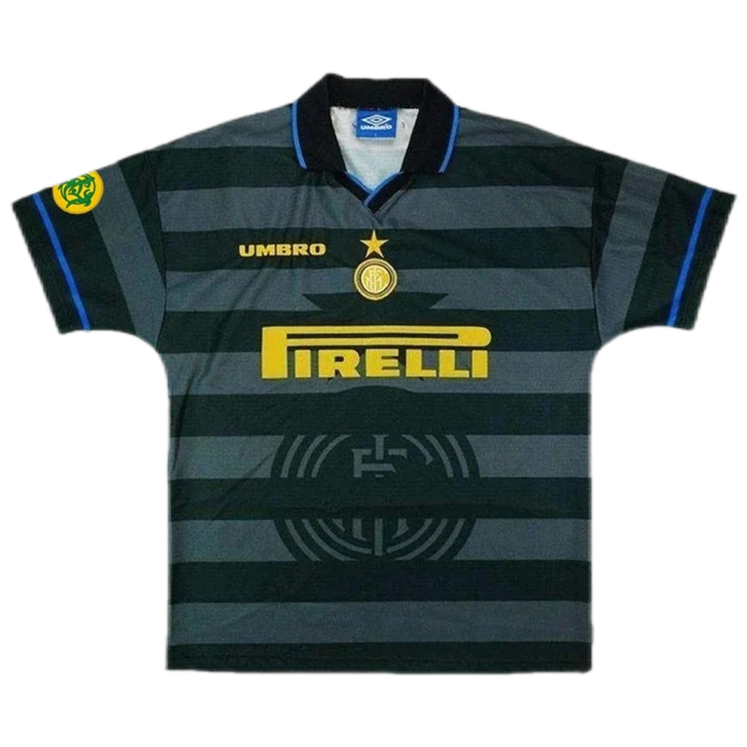 Ronaldo #10 Retro Inter Milan UEFA Cup Away Jersey 1997/98 - minejerseys