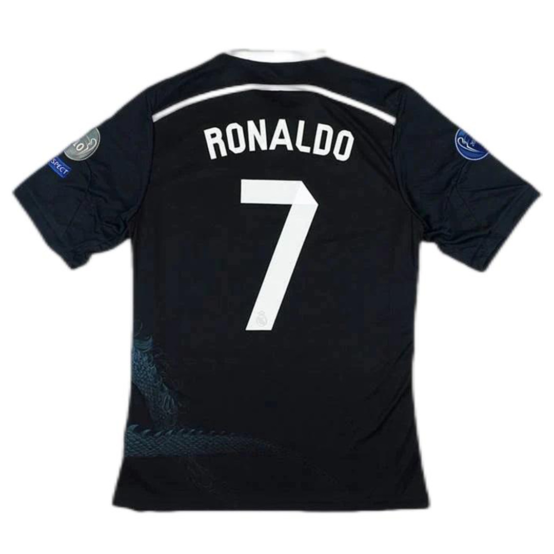 Ronaldo #7 Retro Real Madrid UCL Third Jersey 2014/15 - minejerseys