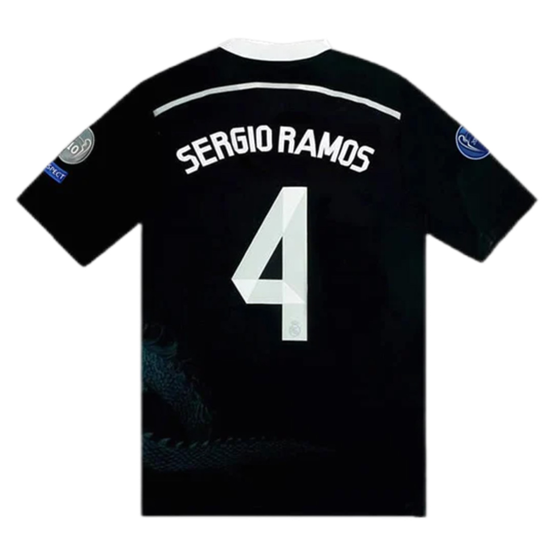 SERGIO RAMOS #4 Retro Real Madrid UCL Third Jersey 2014/15 - minejerseys