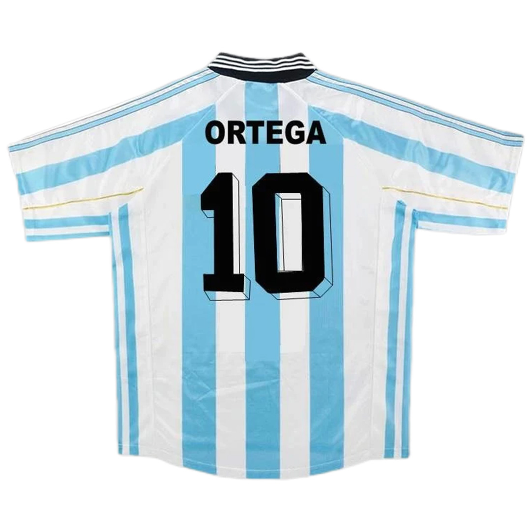 ORTEGA #10 Retro Argentina Home Jersey World Cup 1998 - minejerseys
