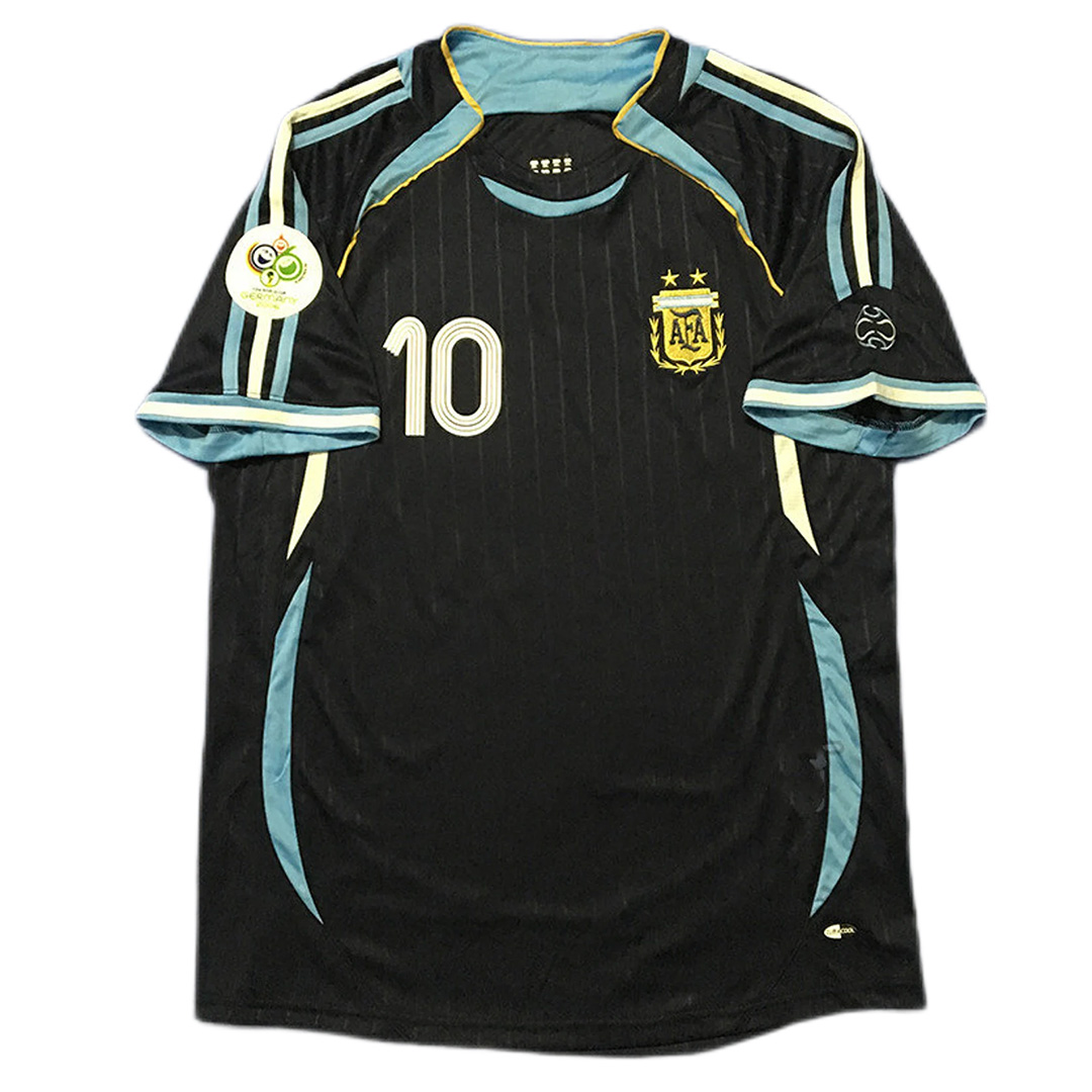 RIQUELME #10 Retro Argentina Away Jersey World Cup 2006 - minejerseys