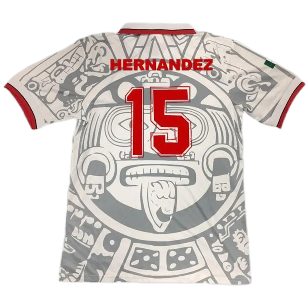 HERNANDEZ #15 Retro Mexico Away Jersey World Cup 1998 - minejerseys