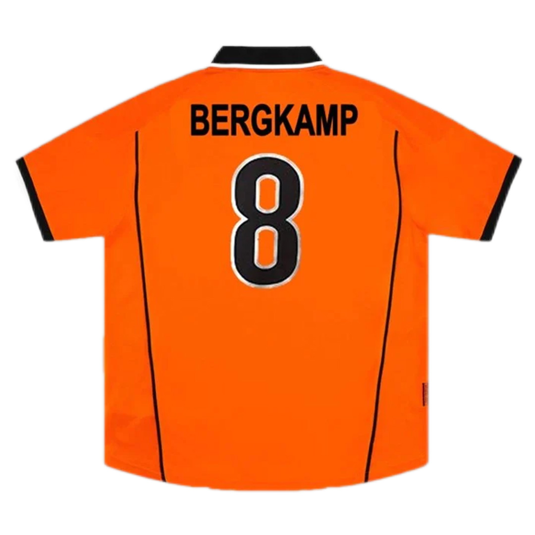 BERGKAMP #8 Retro Netherlands Home Jersey World Cup 1998 - minejerseys