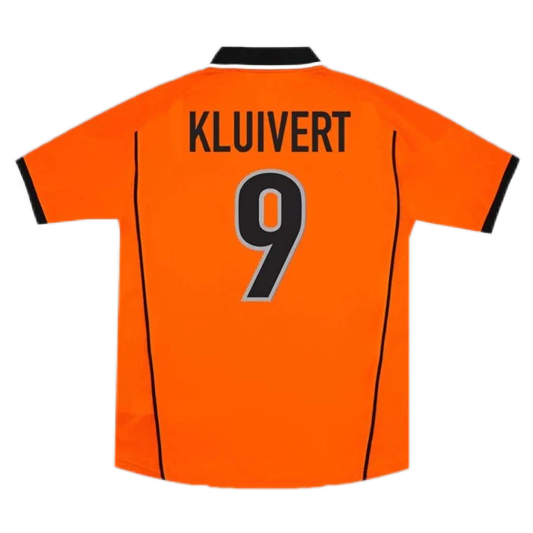 KLUIVERT #9 Retro Netherlands Home Jersey World Cup 1998 - minejerseys