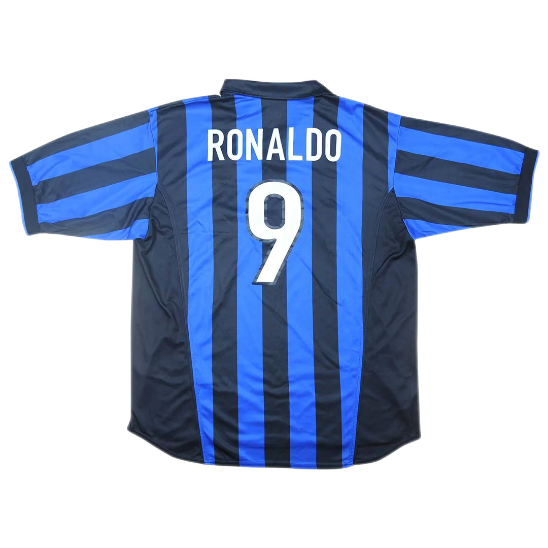 Ronaldo #9 Retro Inter Milan Home Jersey 1998/99 - minejerseys