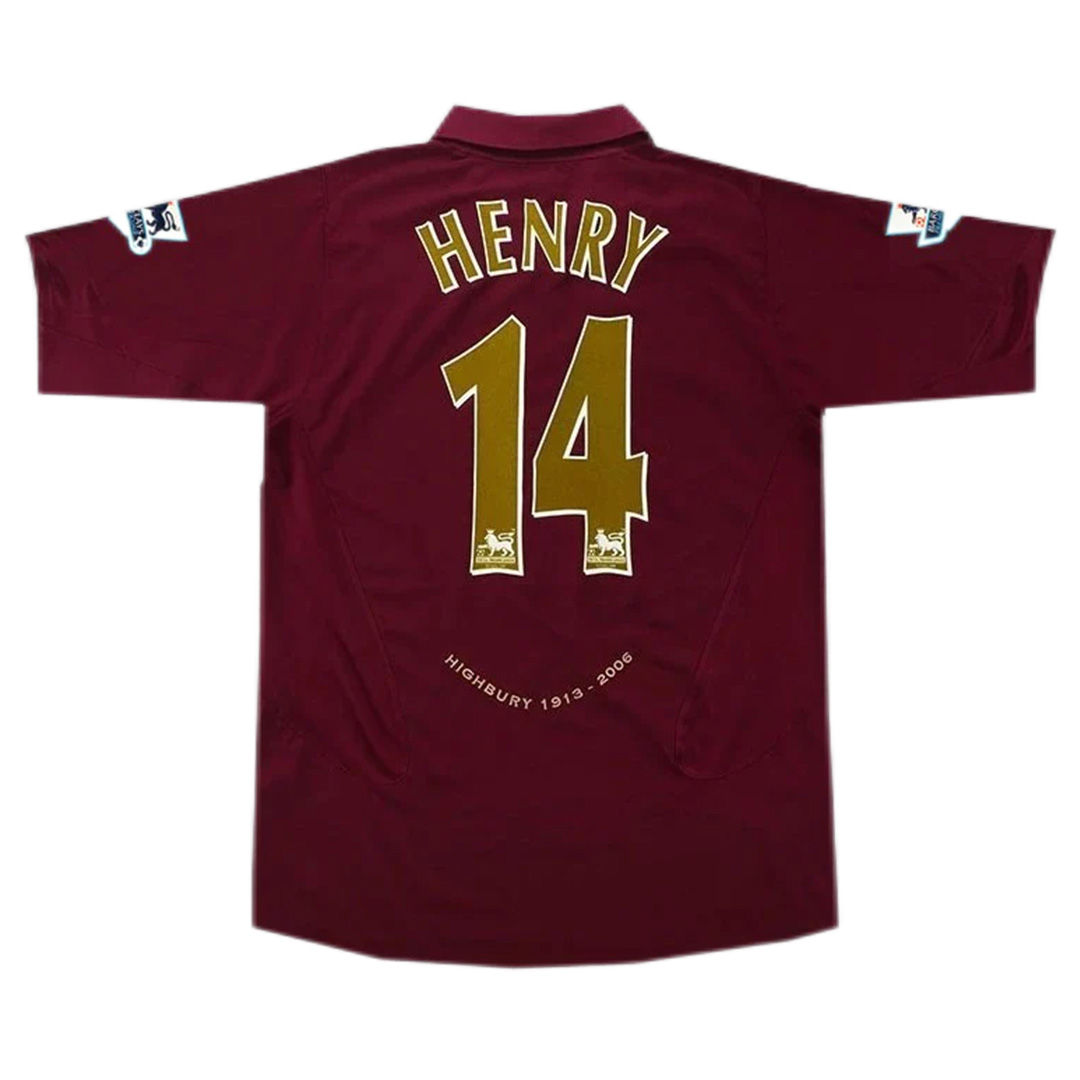 Henry #14 Retro Arsenal Home Jersey 2005/06 - minejerseys