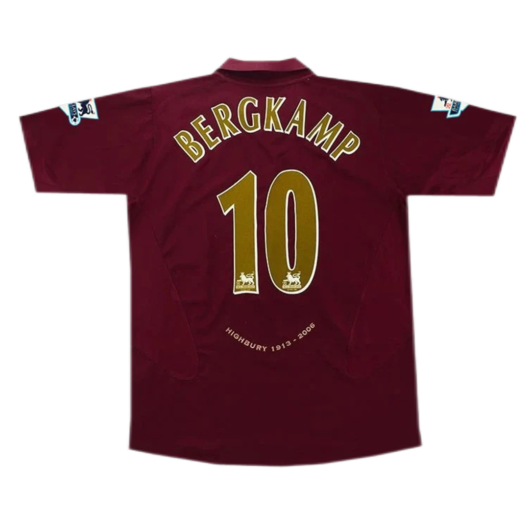 Bergkamp #10 Retro Arsenal Home Jersey 2005/06 - minejerseys