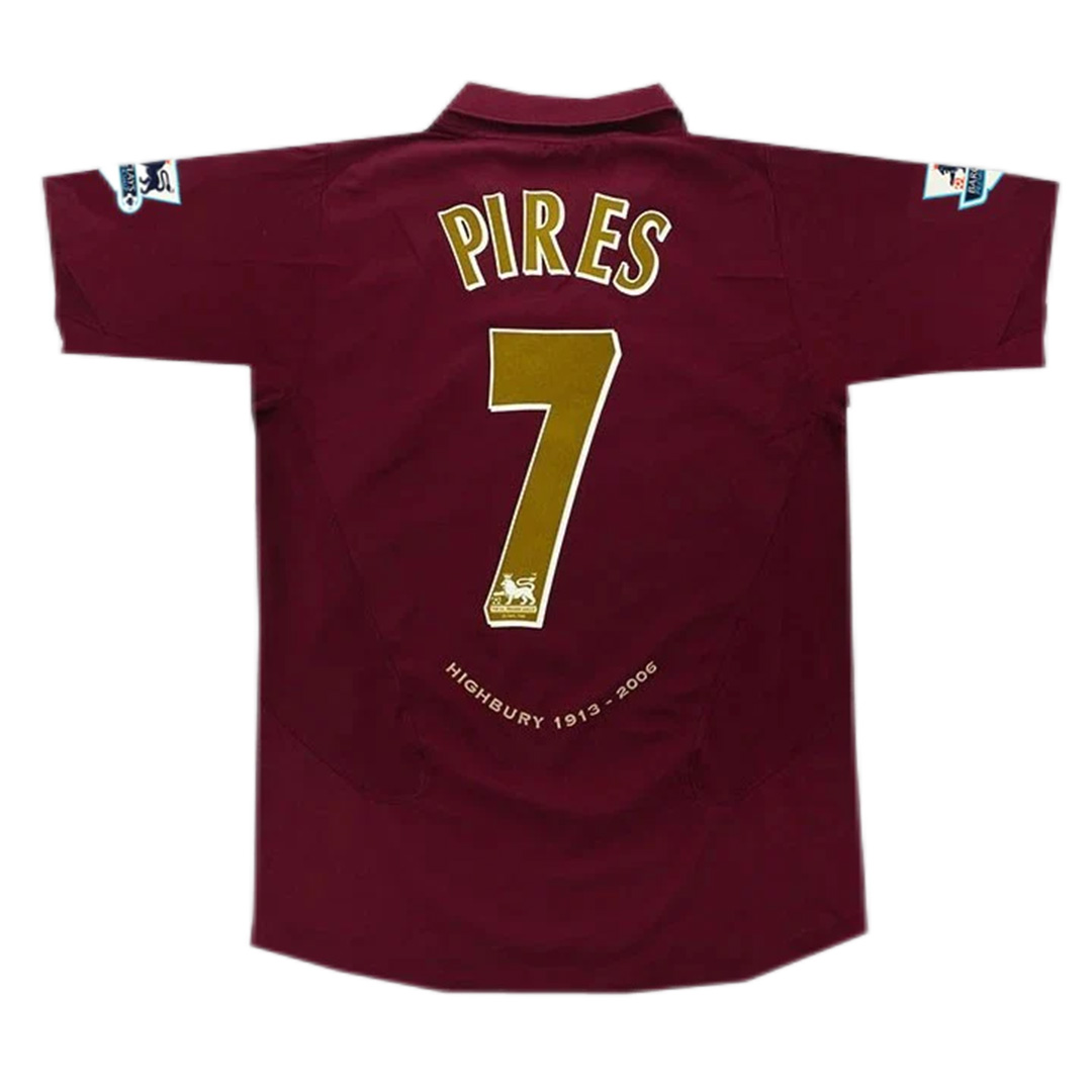Pires #7 Retro Arsenal Home Jersey 2005/06 - minejerseys