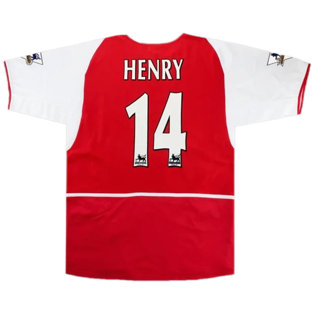 Henry #14 Retro Arsenal Home Jersey 2002/04 - minejerseys