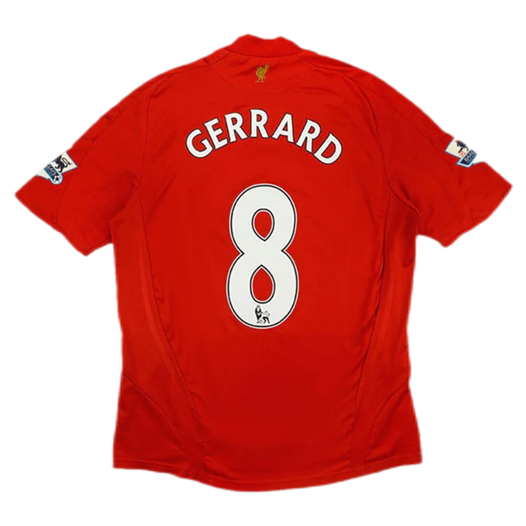 Gerrard #8 Retro Liverpool Home Jersey 2008/09 - minejerseys