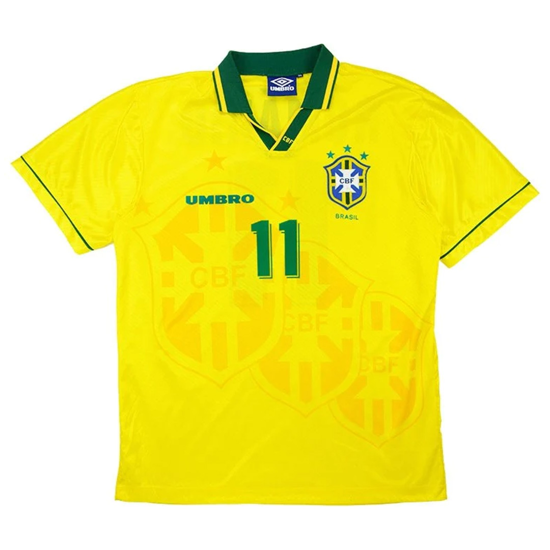 ROMÁRIO #11 Brazil Home Retro Jersey World Cup 1994 - minejerseys