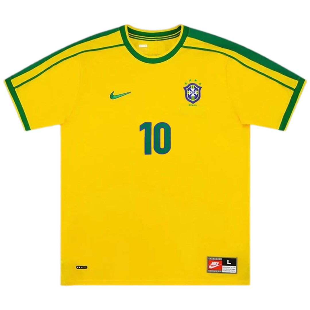 RIVALDO #10 Retro Brazil Home Jersey World Cup 1998 - minejerseys