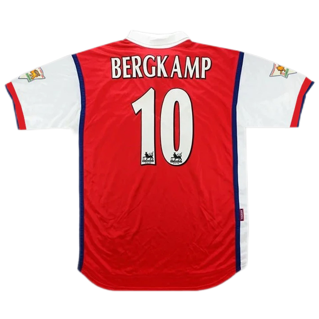Bergkamp #10 Retro Arsenal Home Jersey 1998/99 - minejerseys
