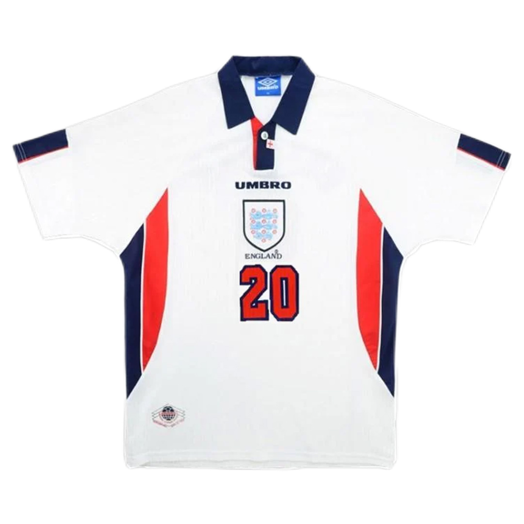 Owen #20 Retro England Home Jersey World Cup 1998 - minejerseys