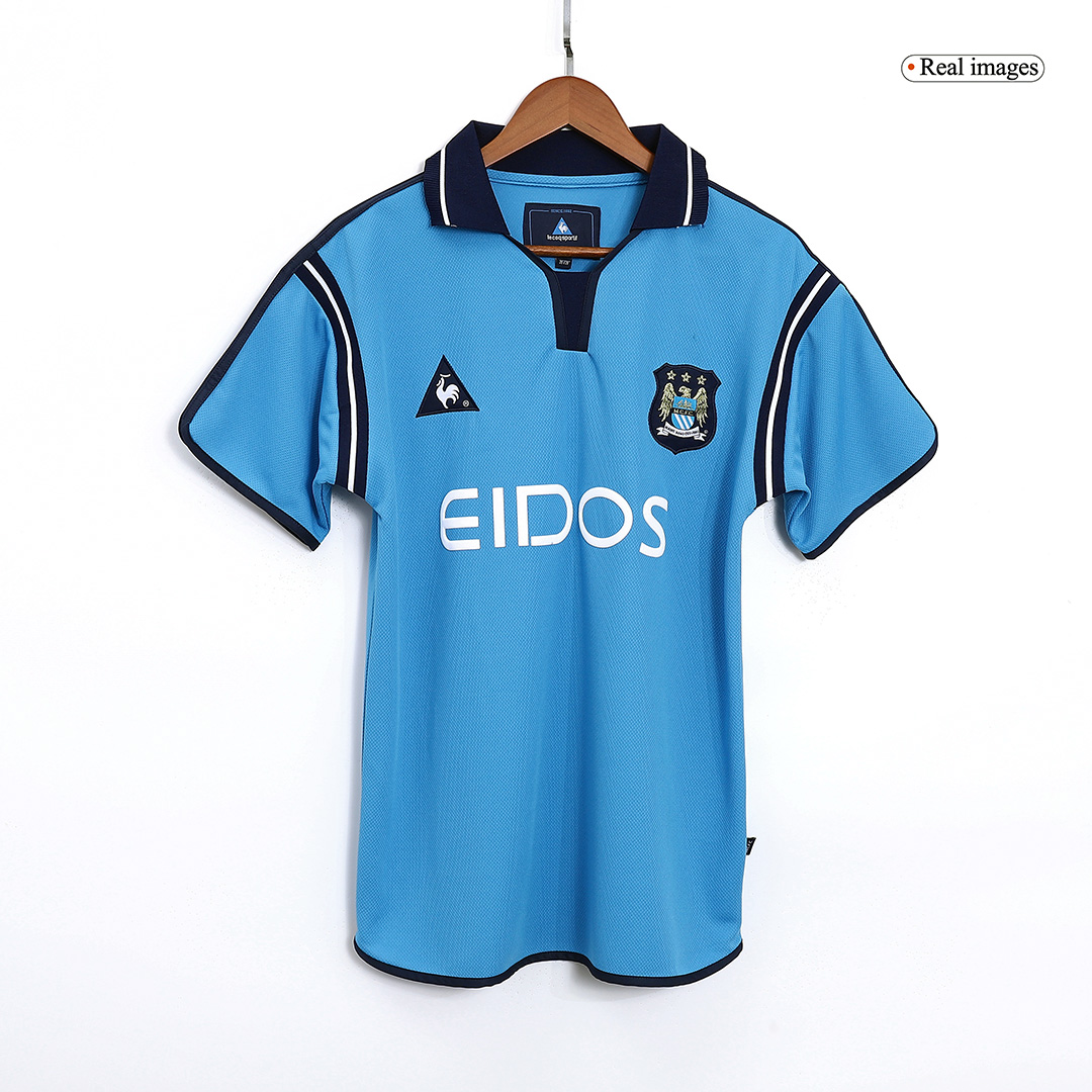 Retro Manchester City Home Jersey 2001/02 - minejerseys