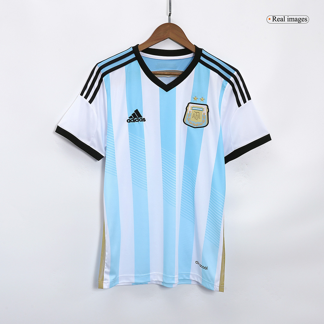 Messi #10 Retro Argentina Home Jersey 2014/15 - minejerseys