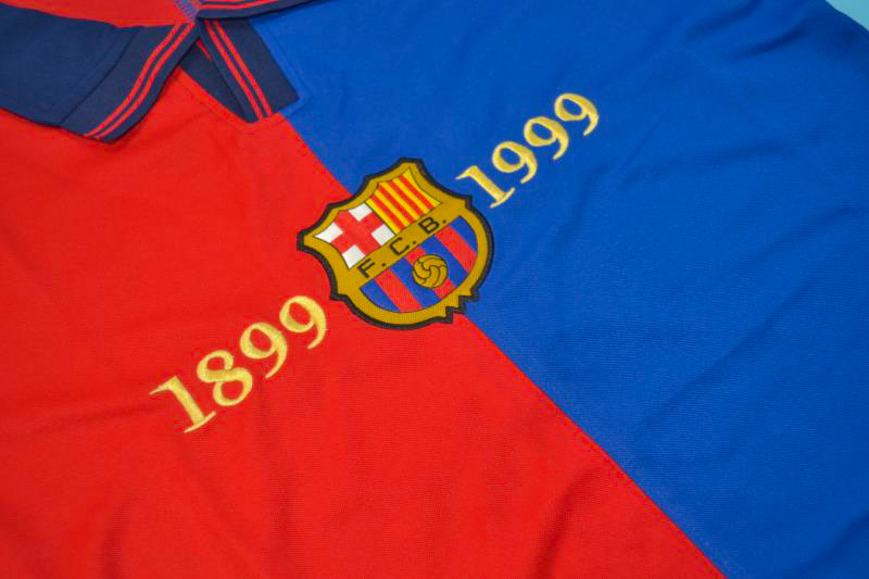 Retro Barcelona Home Long Sleeve Jersey 1999/00 - minejerseys