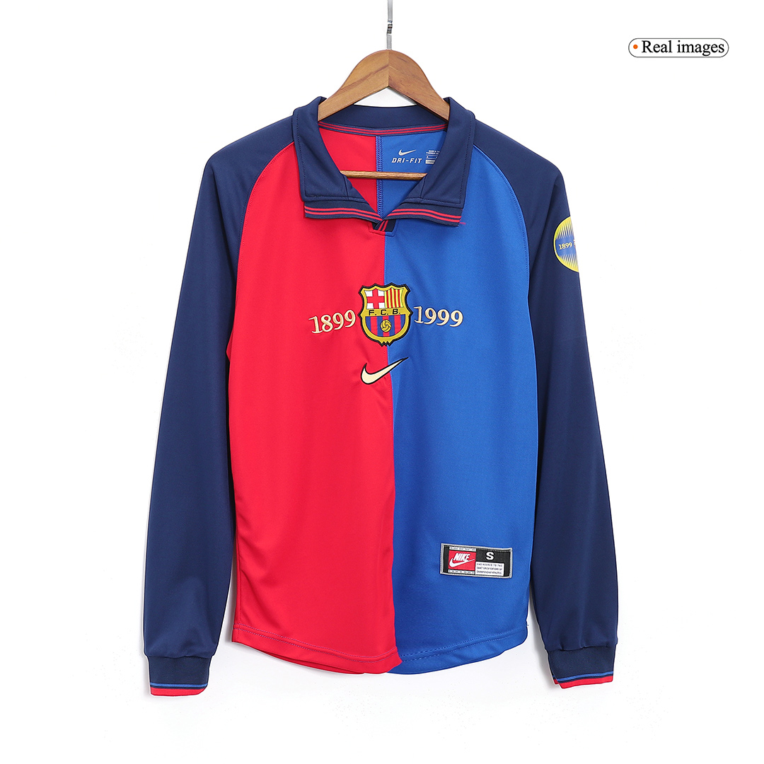 Retro Barcelona Home Long Sleeve Jersey 1999/00 - minejerseys
