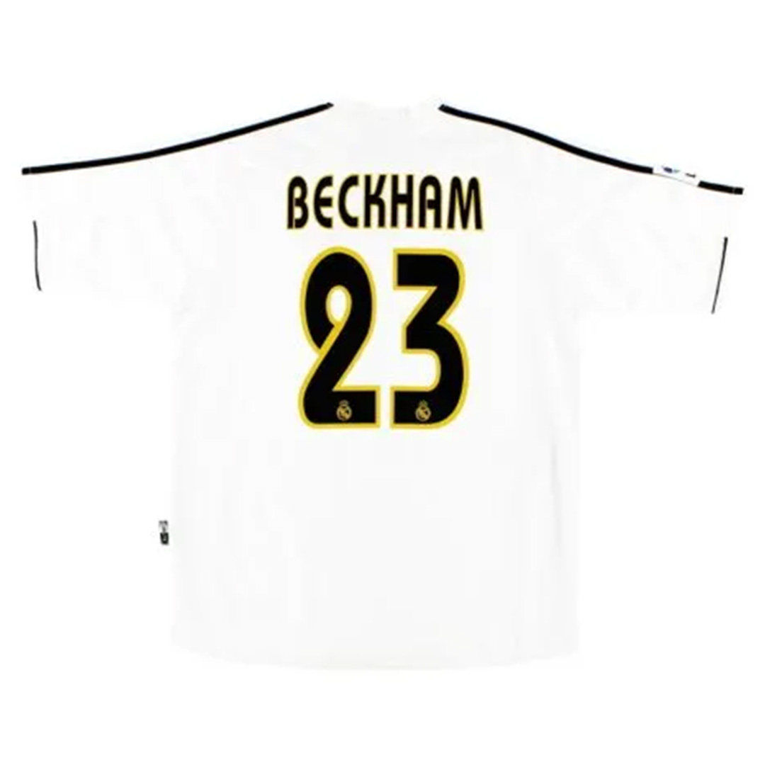 BECKHAM #23 Retro Real Madrid Home Jersey 2003/04 - minejerseys
