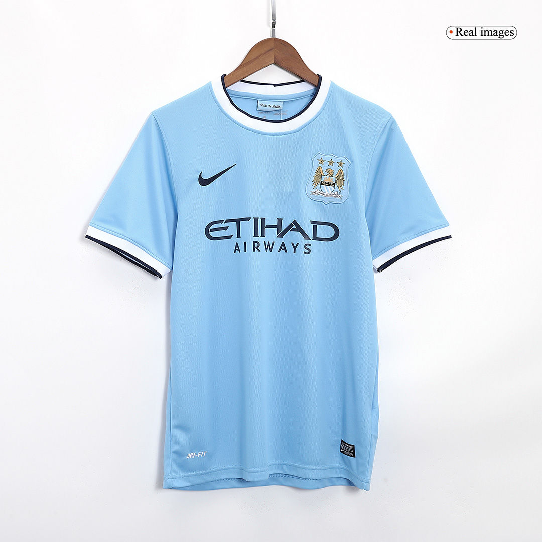 Retro Manchester City Home Jersey 2013/14 - minejerseys