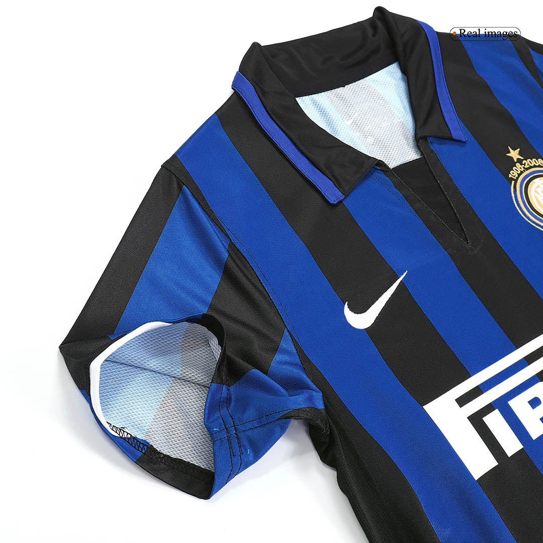 Retro Inter Milan 100th Anniversary Home Jersey 2007/08 - minejerseys