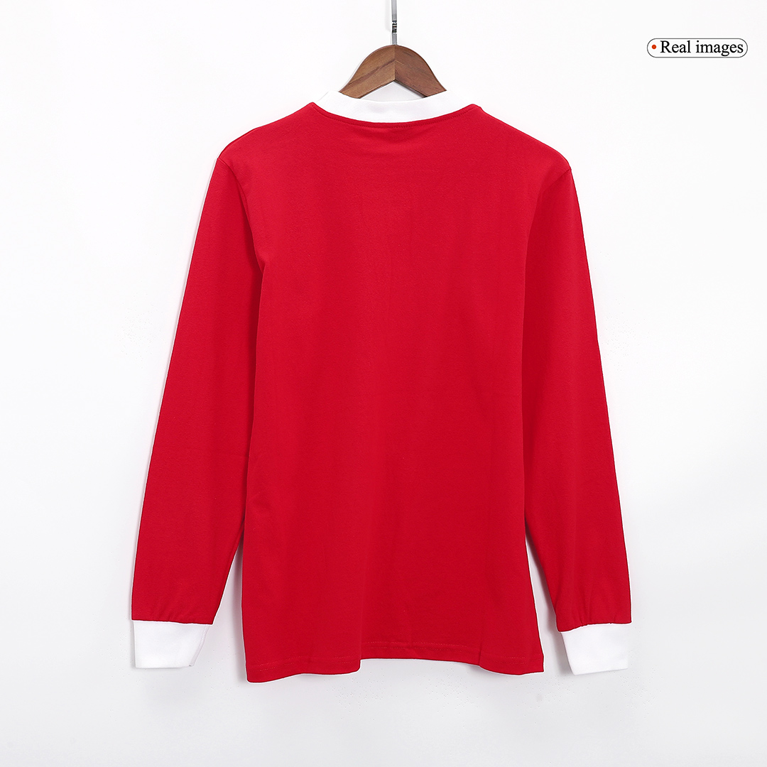 Retro Manchester United FA Cup Final Long Sleeve Jersey 1963 - minejerseys