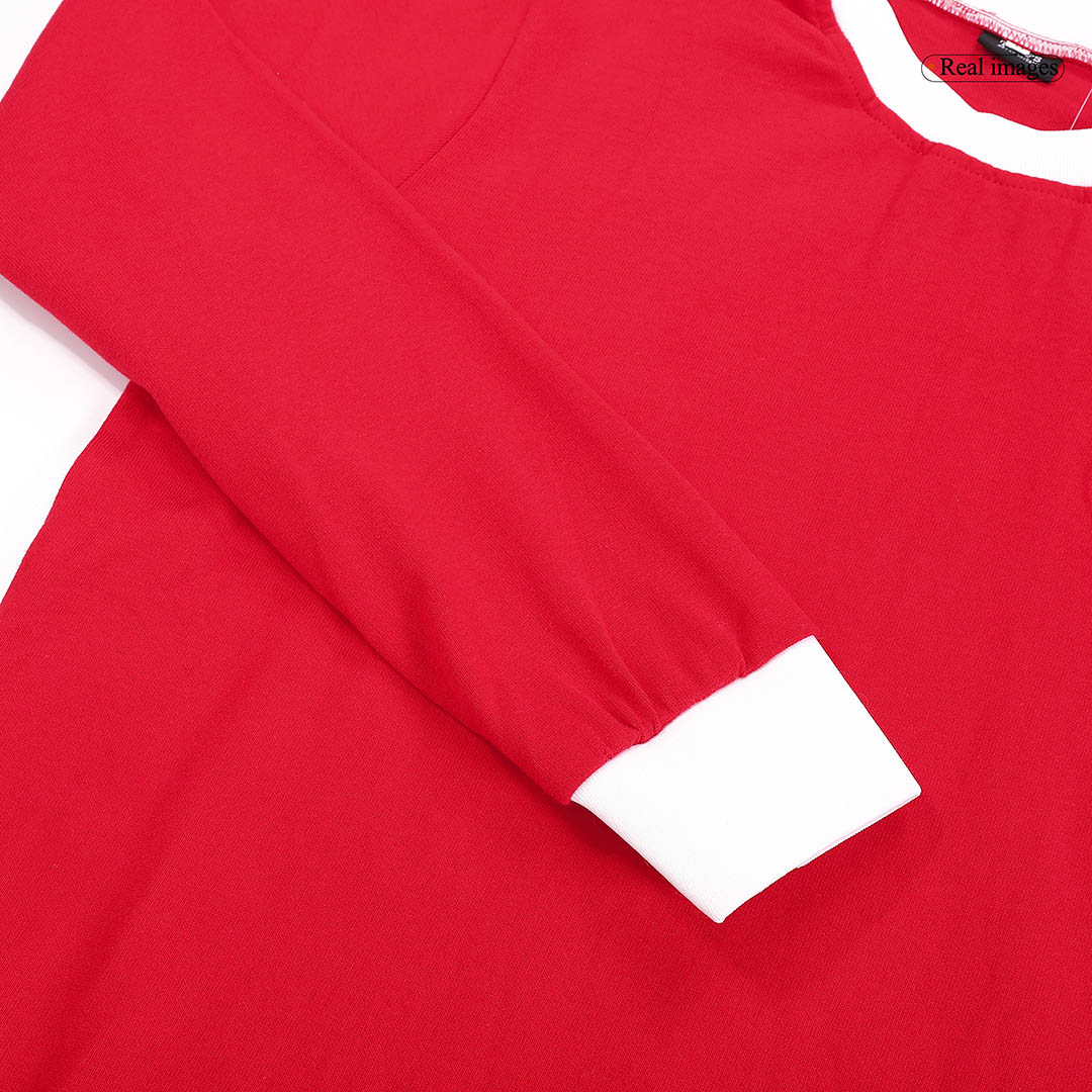 Retro Manchester United FA Cup Final Long Sleeve Jersey 1963 - minejerseys
