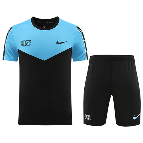 NK-ND03 Customize Team Jersey Kit(Shirt+Short) Blue&Black - minejerseys