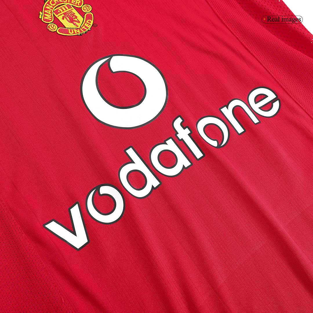 Rooney #8 Retro Manchester United Home Jersey 2005/06 - minejerseys