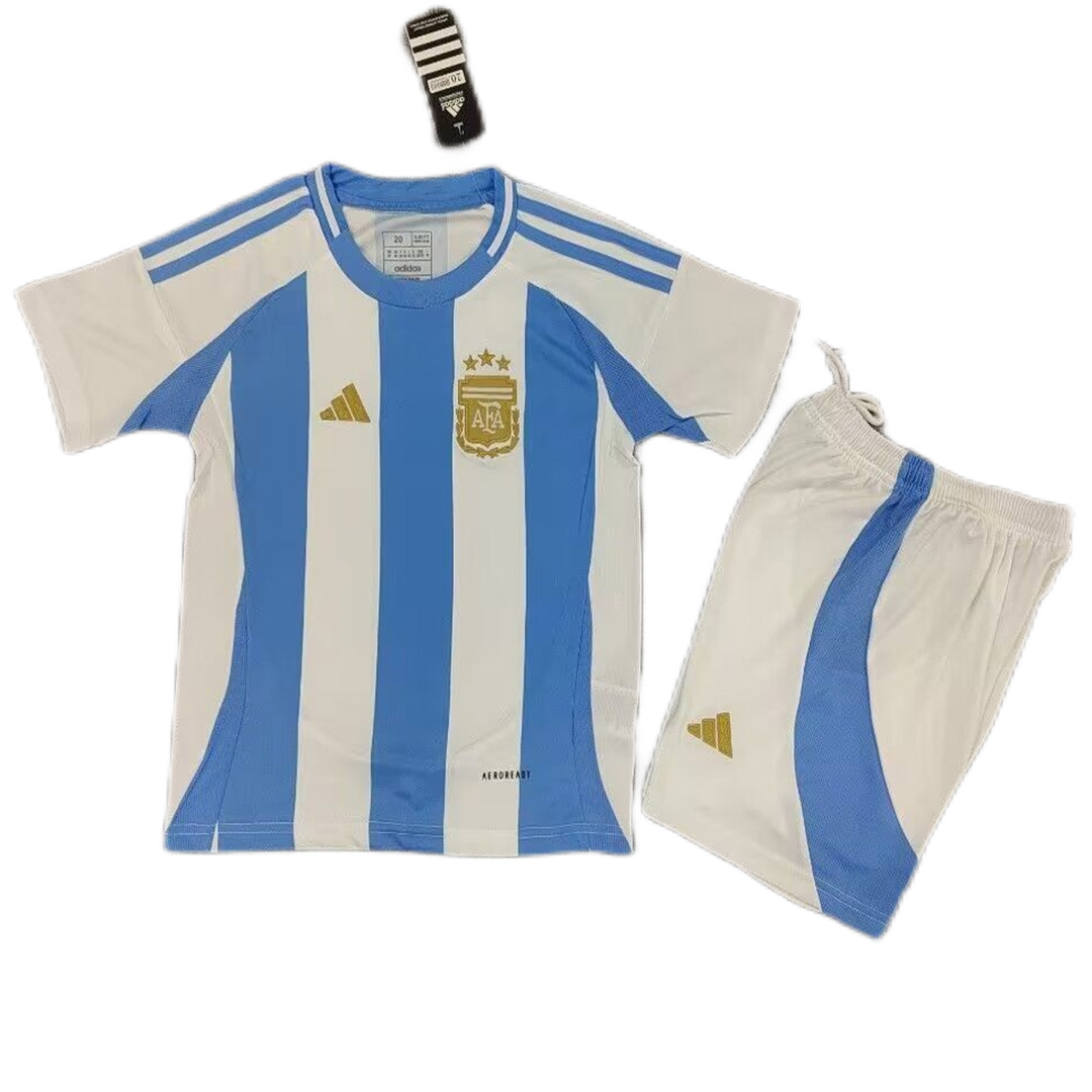 Kids Argentina Home Kit Copa America 2024 - minejerseys
