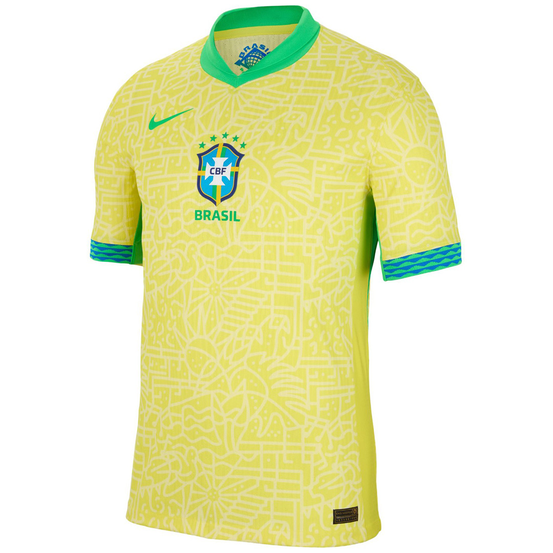 Brazil Home Match Jersey Player Version Copa America 2024 - minejerseys