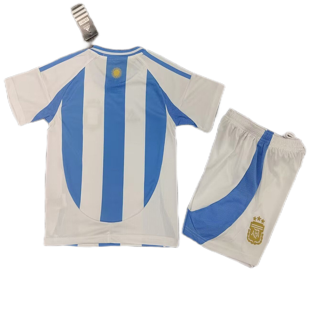 Kids Argentina Home Kit Copa America 2024 - minejerseys