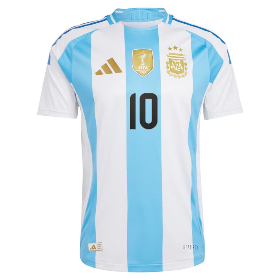 Messi #10 Argentina Home Match Jersey Player Version 2024 - minejerseys