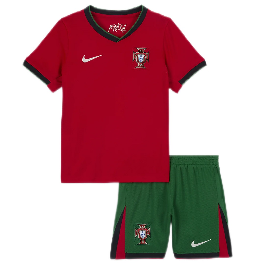 Kids Portugal Home Kit EURO 2024 - minejerseys