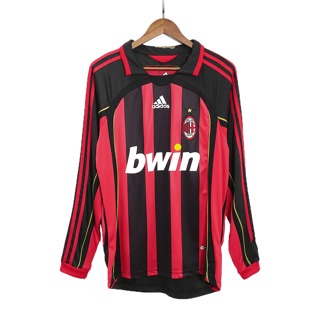 Retro AC Milan Home Long Sleeve Jersey 2006/07 - minejerseys